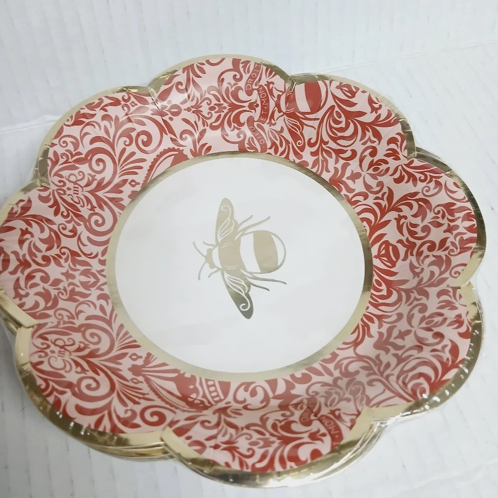 Bridgerton Bee Plates 8pcs - Picture 3 of 3